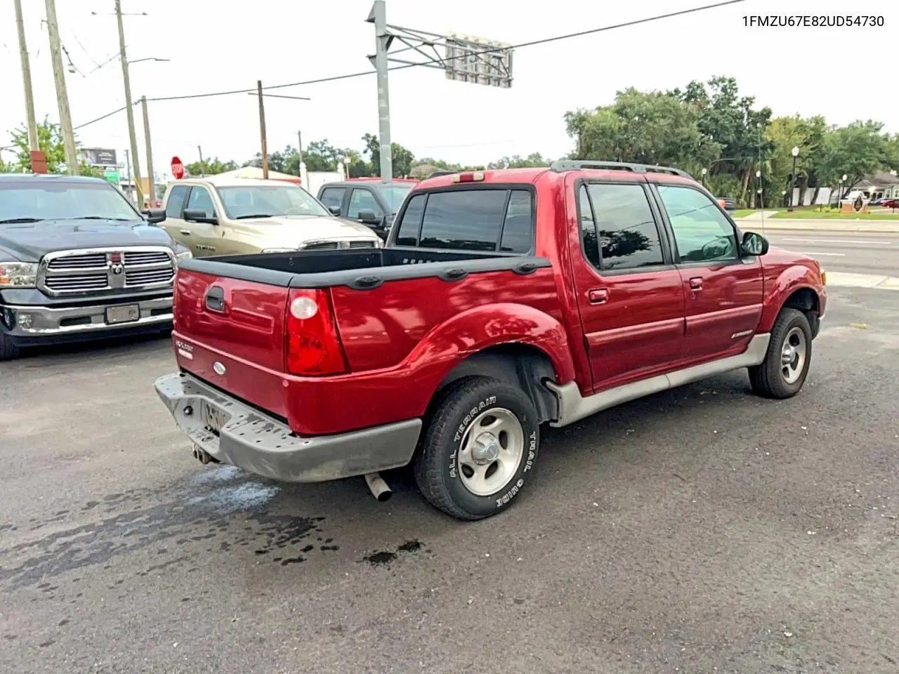 2002 Ford Explorer Sport Trac VIN: 1FMZU67E82UD54730 Lot: 62009166