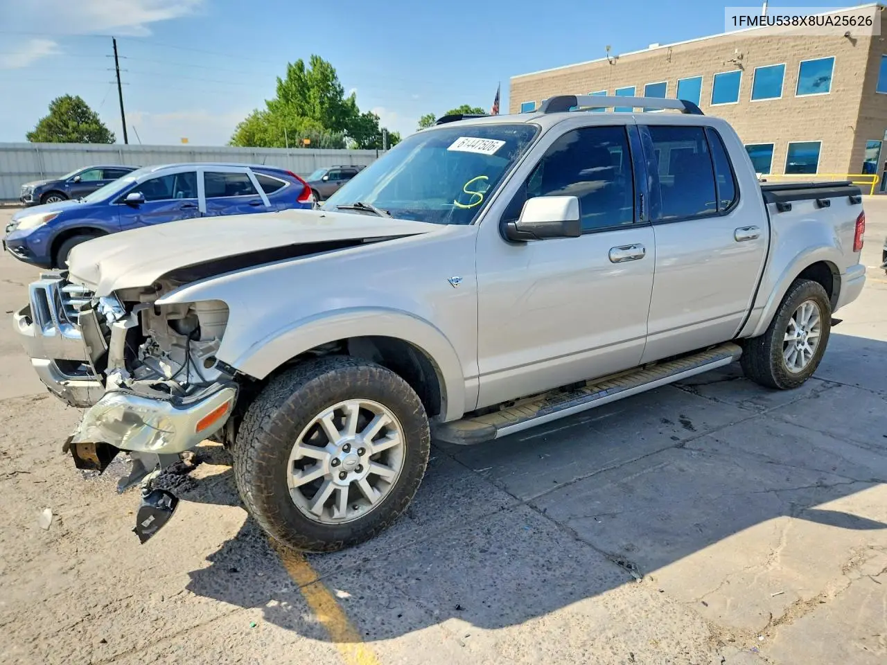 2008 Ford Explorer Sport Trac Limited VIN: 1FMEU538X8UA25626 Lot: 61447506