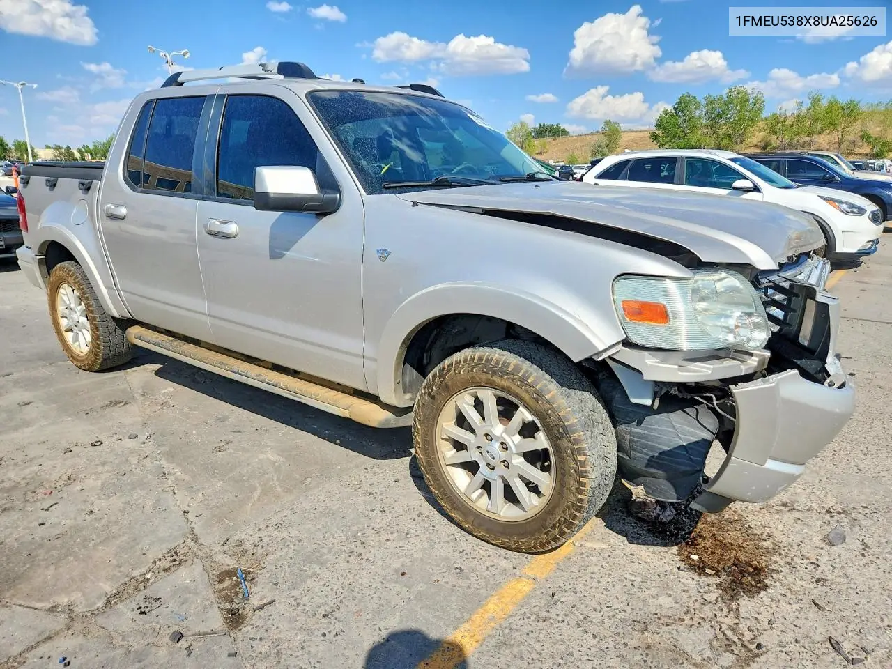 2008 Ford Explorer Sport Trac Limited VIN: 1FMEU538X8UA25626 Lot: 61447506