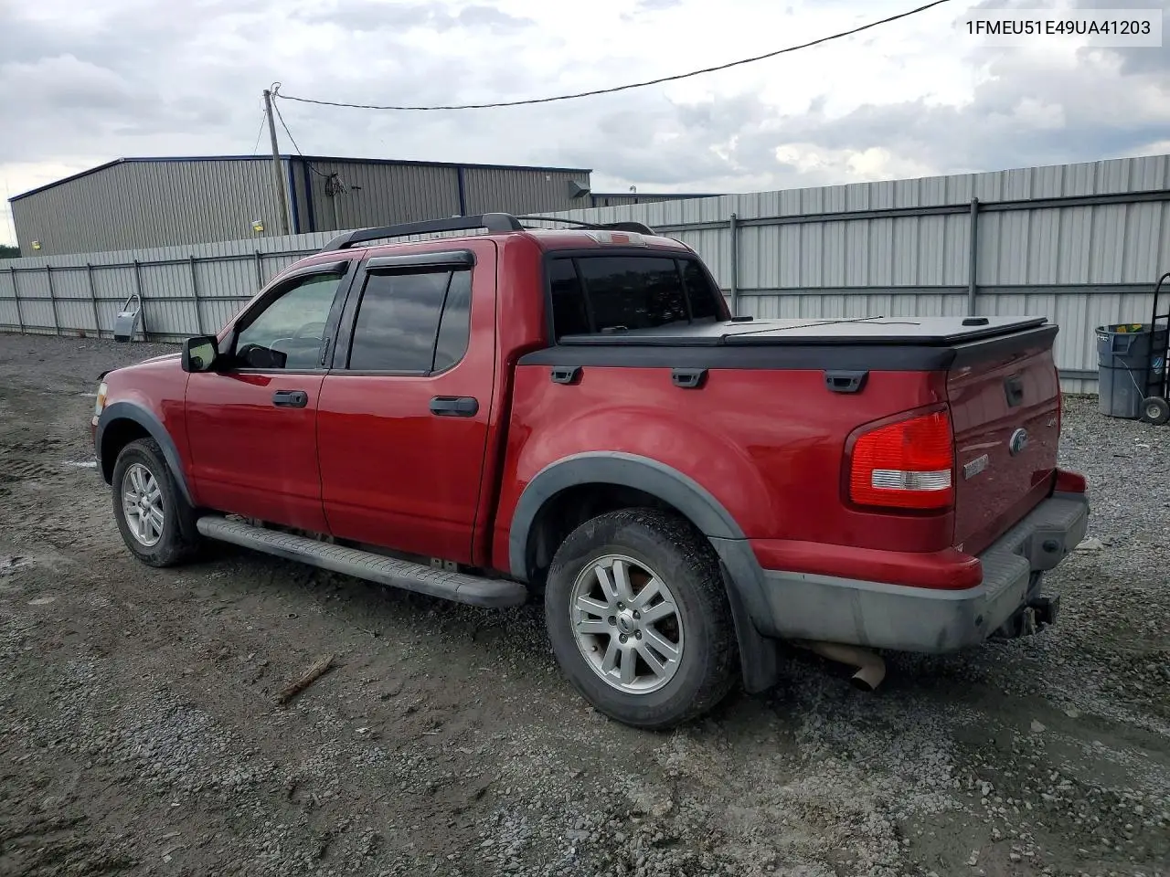 2009 Ford Explorer Sport Trac Xlt VIN: 1FMEU51E49UA41203 Lot: 60775216