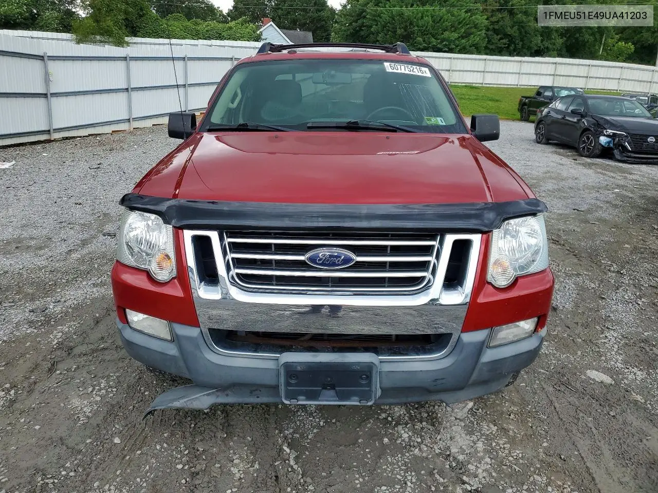 2009 Ford Explorer Sport Trac Xlt VIN: 1FMEU51E49UA41203 Lot: 60775216