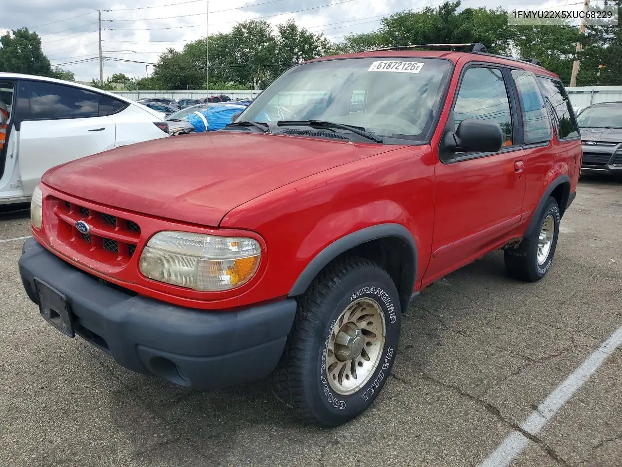 1999 Ford Explorer VIN: 1FMYU22X5XUC68229 Lot: 61872126