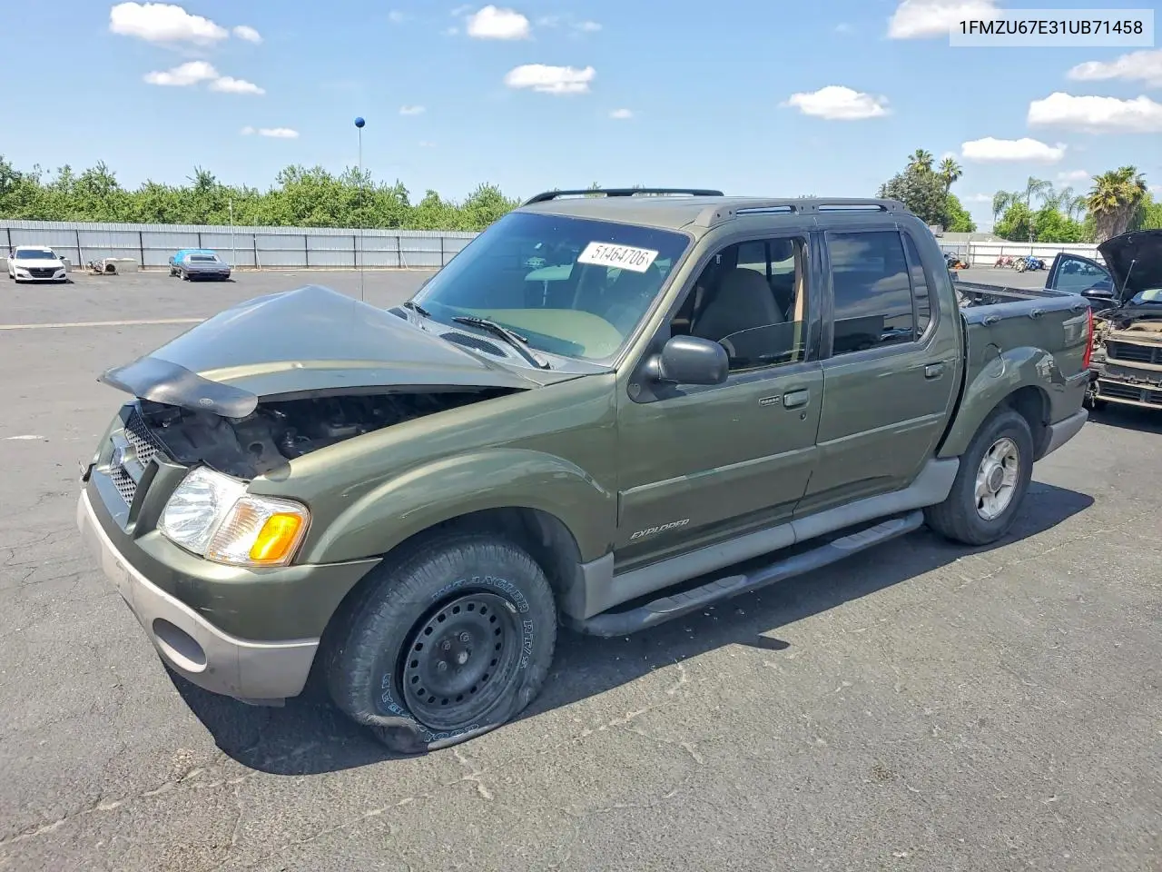 2001 Ford Explorer Sport Trac VIN: 1FMZU67E31UB71458 Lot: 51464706
