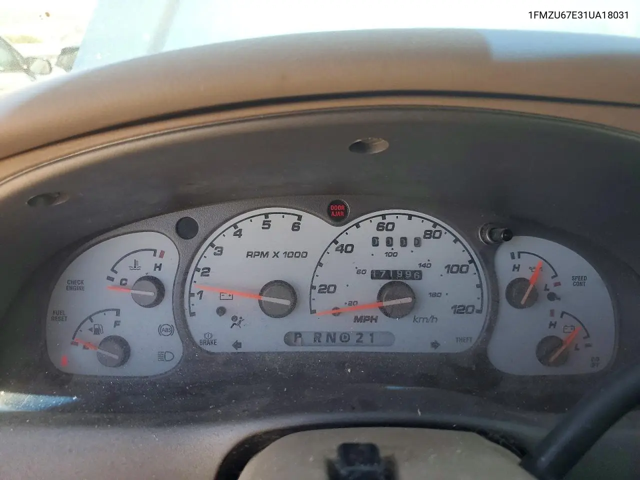 2001 Ford Explorer Sport Trac VIN: 1FMZU67E31UA18031 Lot: 59742726