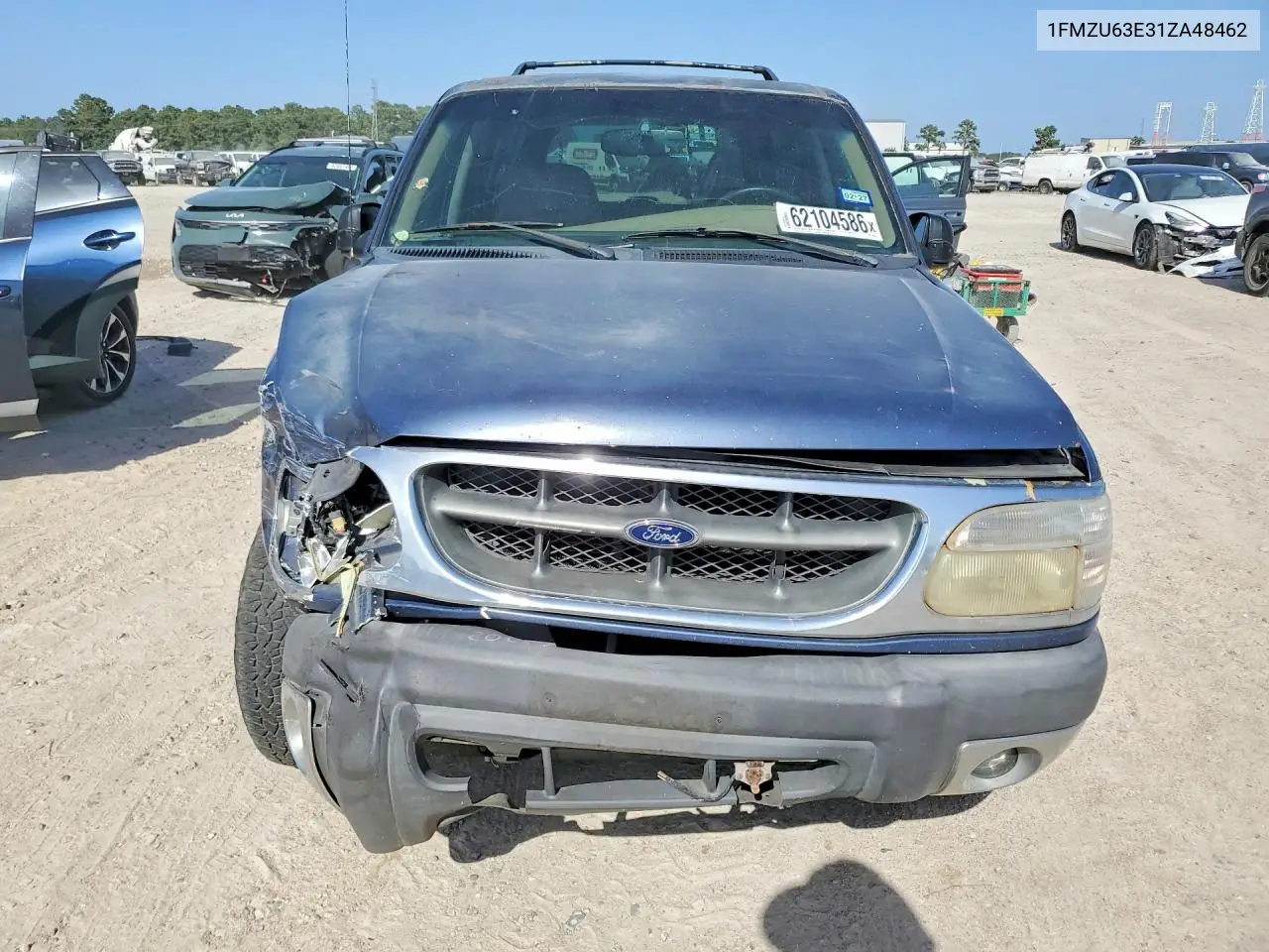2001 Ford Explorer VIN: 1FMZU63E31ZA48462 Lot: 62104586