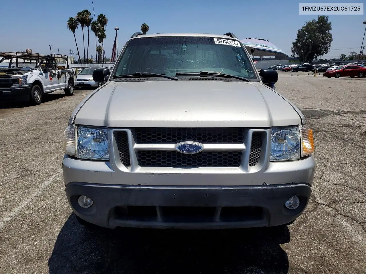 2002 Ford Explorer Sport Trac VIN: 1FMZU67EX2UC61725 Lot: 60706176