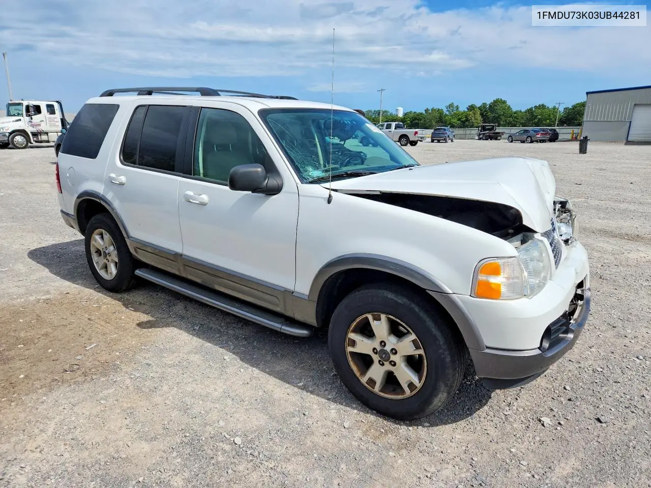 2003 Ford Explorer Xlt VIN: 1FMDU73K03UB44281 Lot: 61755686