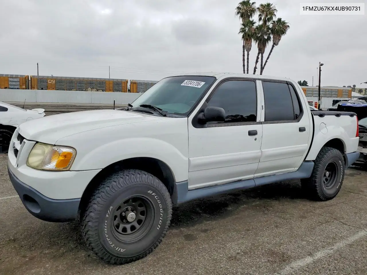 2004 Ford Explorer Sport Trac VIN: 1FMZU67KX4UB90731 Lot: 53341706