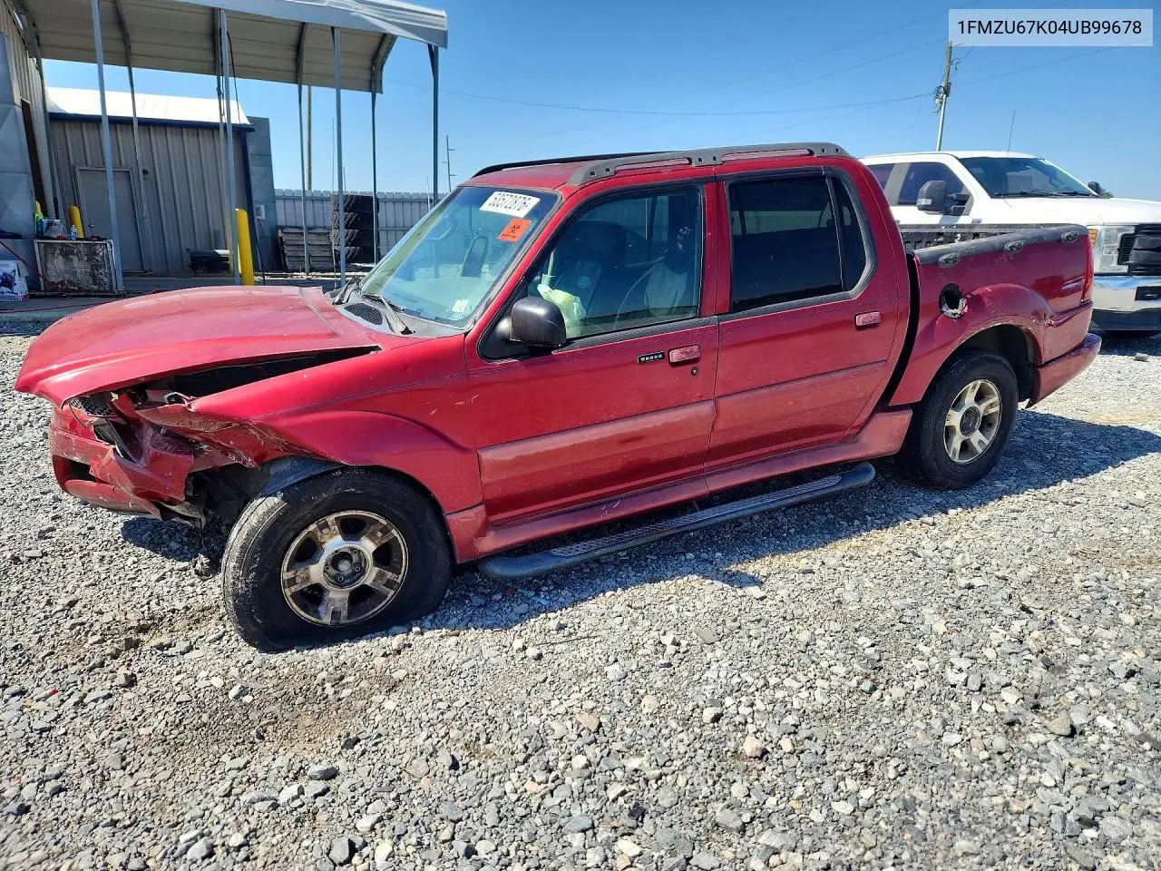 2004 Ford Explorer Sport Trac VIN: 1FMZU67K04UB99678 Lot: 53572876