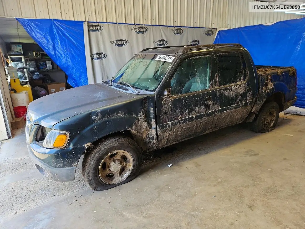 2004 Ford Explorer Sport Trac VIN: 1FMZU67K54UB93858 Lot: 59784316