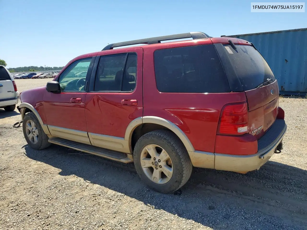 2005 Ford Explorer Eddie Bauer VIN: 1FMDU74W75UA15197 Lot: 57612216