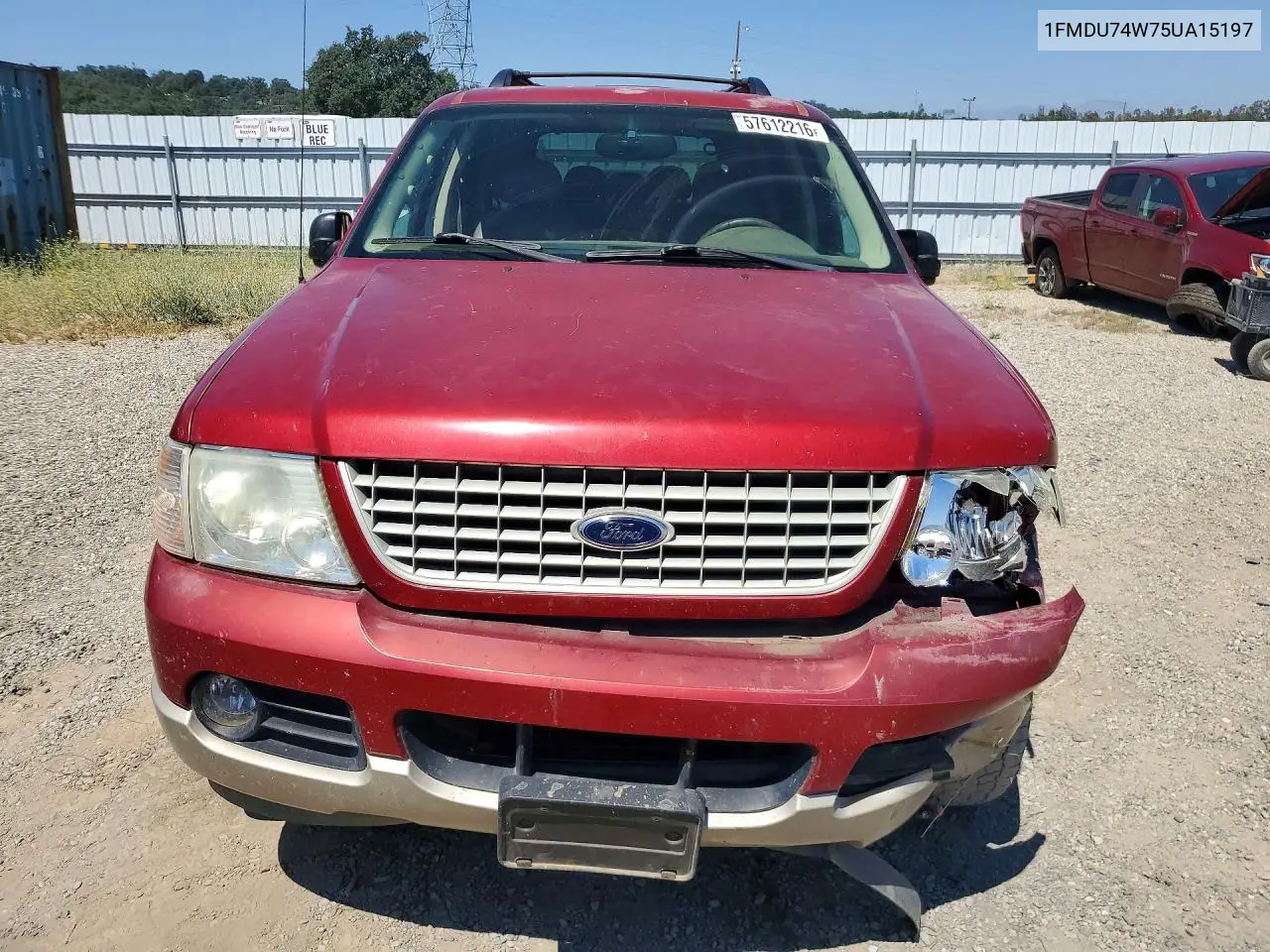 2005 Ford Explorer Eddie Bauer VIN: 1FMDU74W75UA15197 Lot: 57612216