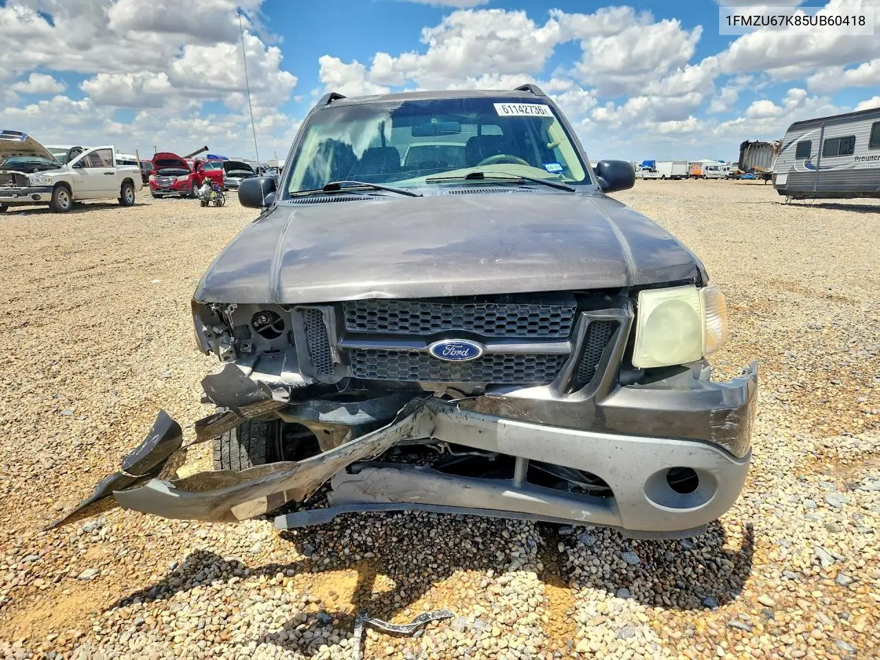2005 Ford Explorer Sport Trac VIN: 1FMZU67K85UB60418 Lot: 61142736