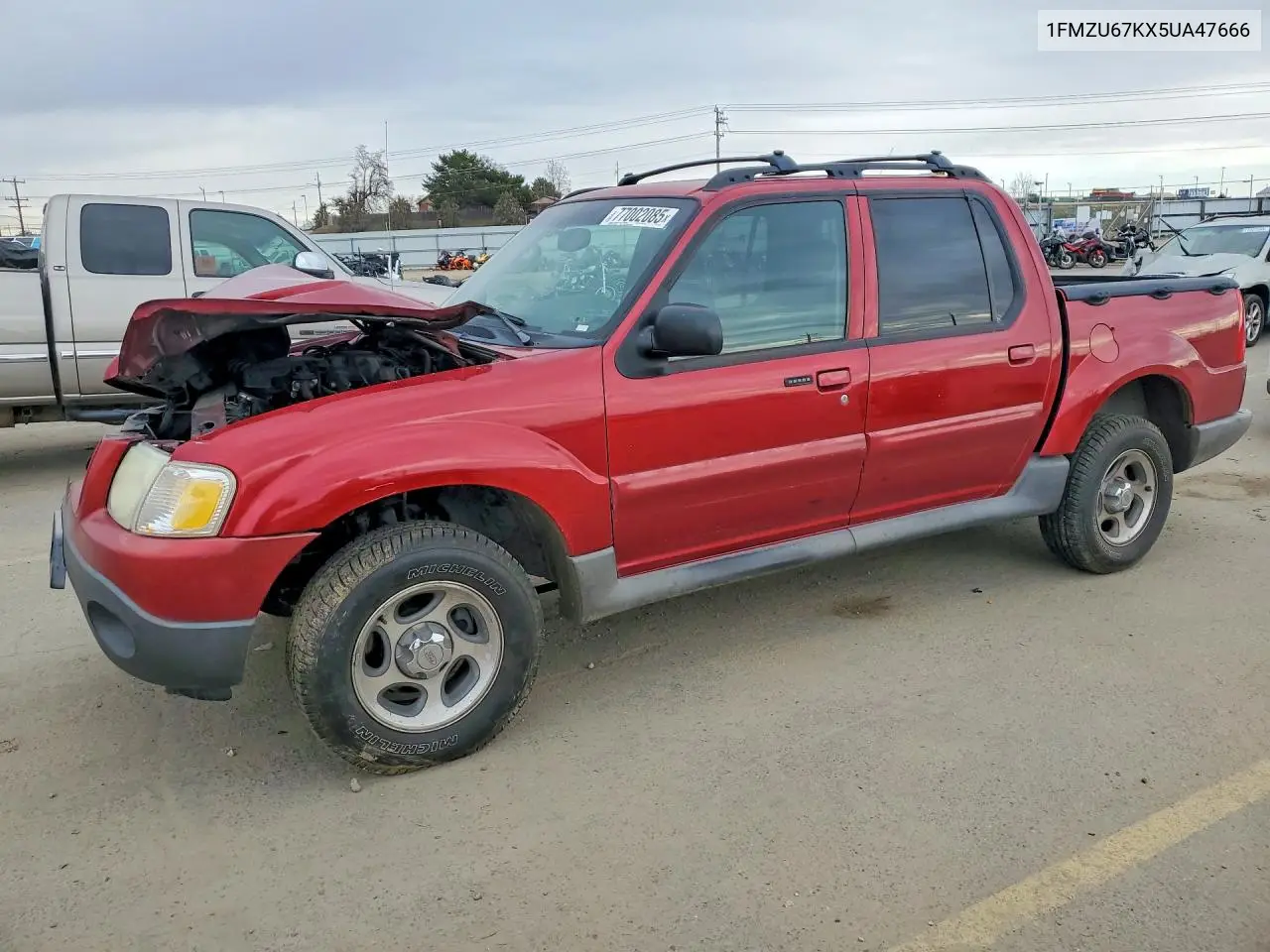 2005 Ford Explorer Sport Trac VIN: 1FMZU67KX5UA47666 Lot: 77002085
