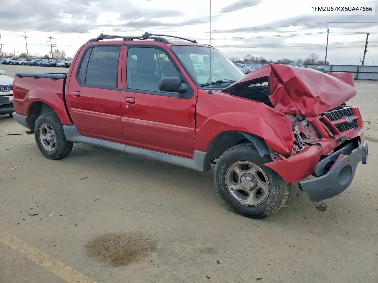 2005 Ford Explorer Sport Trac VIN: 1FMZU67KX5UA47666 Lot: 77002085