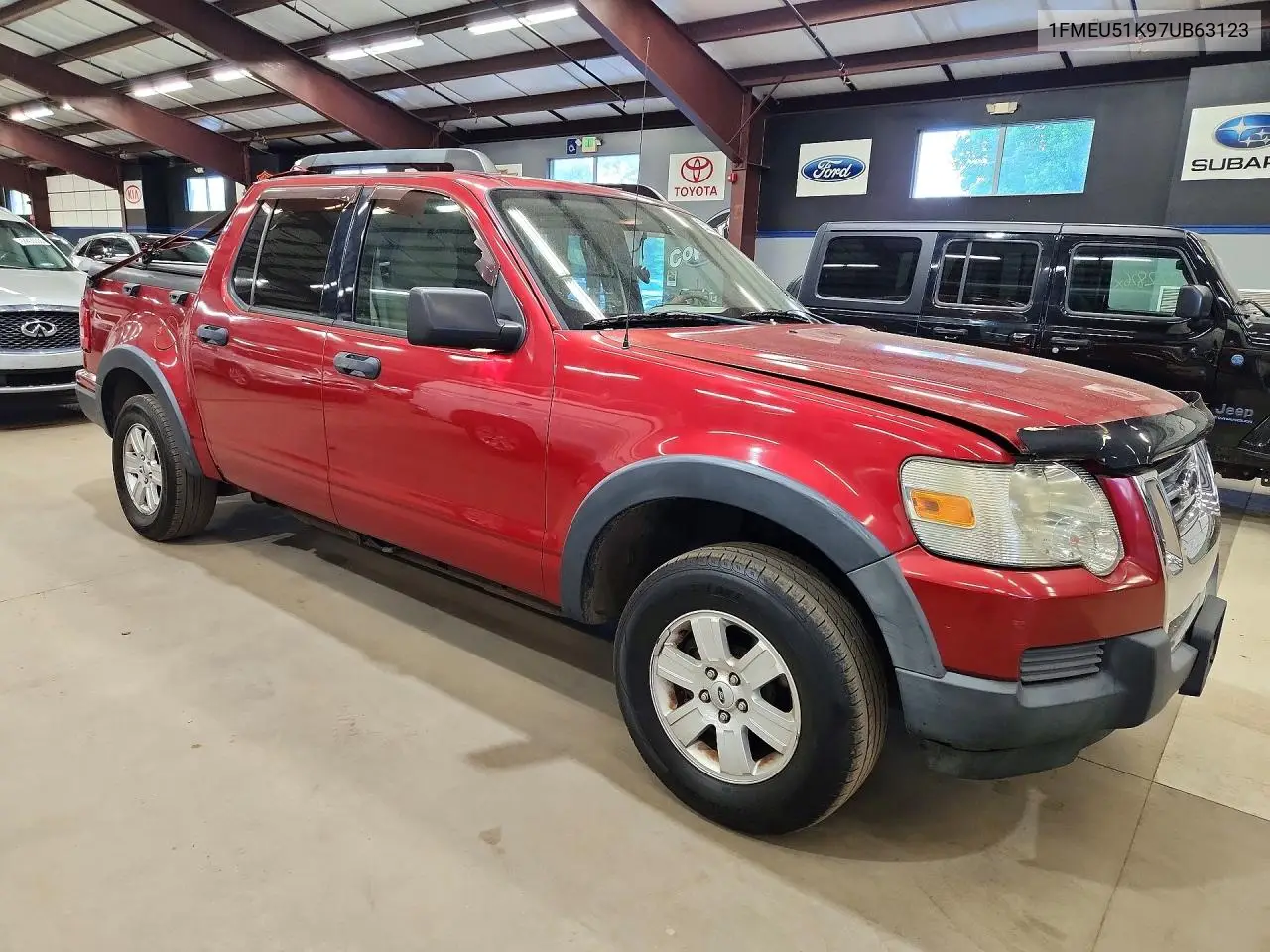 2007 Ford Explorer Sport Trac Xlt VIN: 1FMEU51K97UB63123 Lot: 56223106