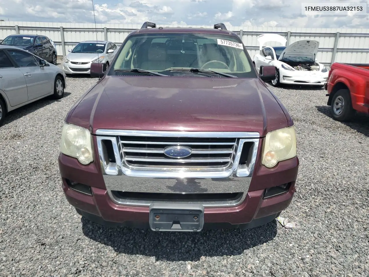 2007 Ford Explorer Sport Trac Limited VIN: 1FMEU53887UA32153 Lot: 57735736