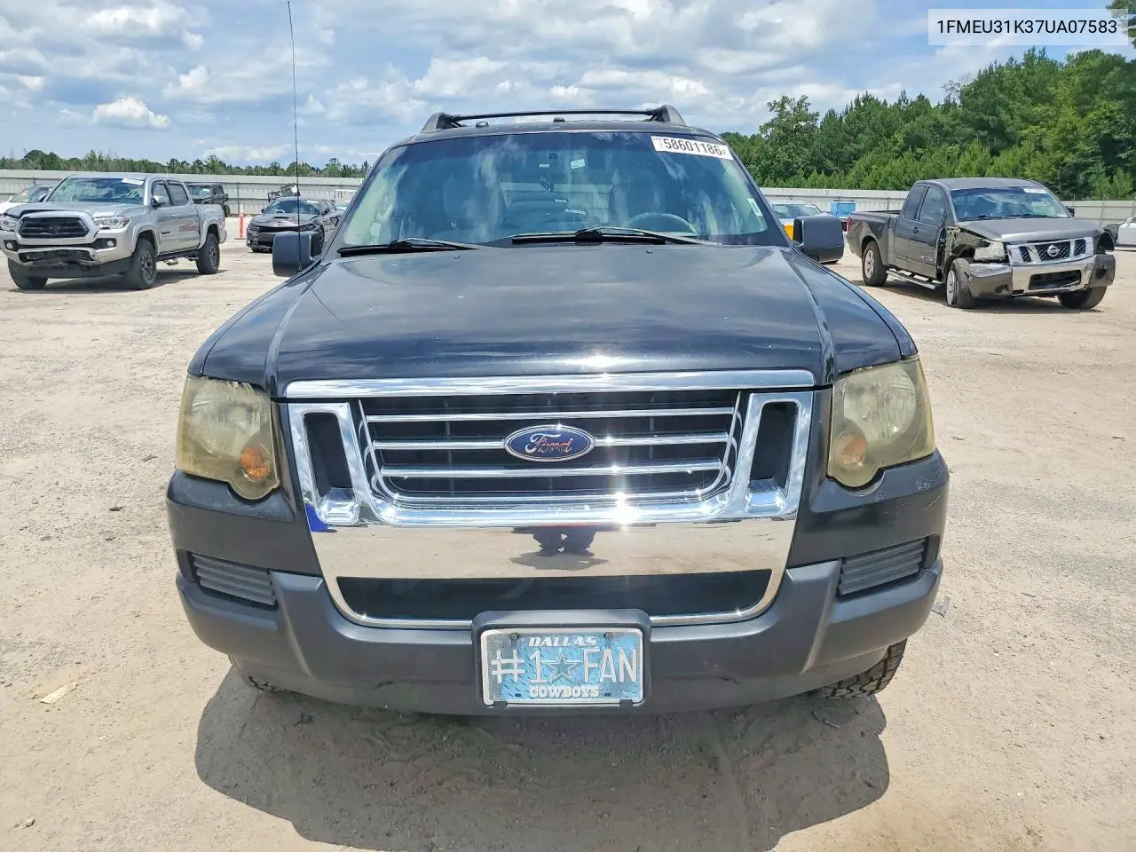2007 Ford Explorer Sport Trac Xlt VIN: 1FMEU31K37UA07583 Lot: 58601186