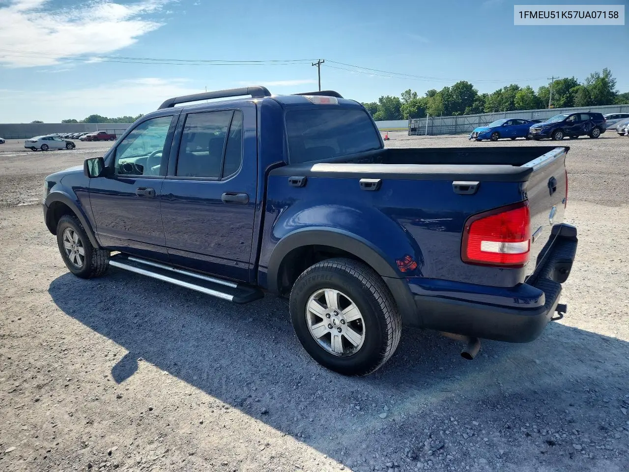 2007 Ford Explorer Sport Trac Xlt VIN: 1FMEU51K57UA07158 Lot: 60853216