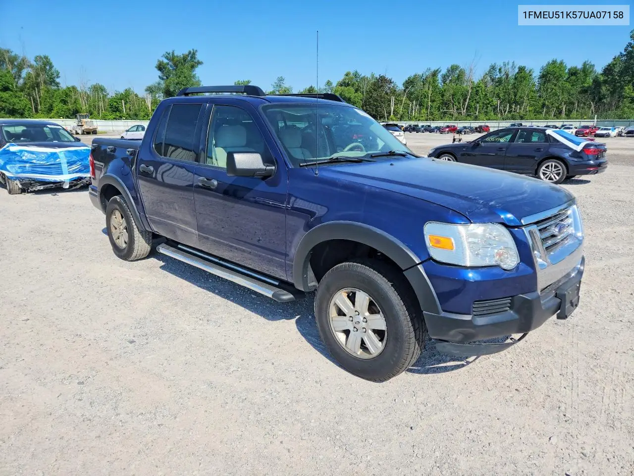 2007 Ford Explorer Sport Trac Xlt VIN: 1FMEU51K57UA07158 Lot: 60853216