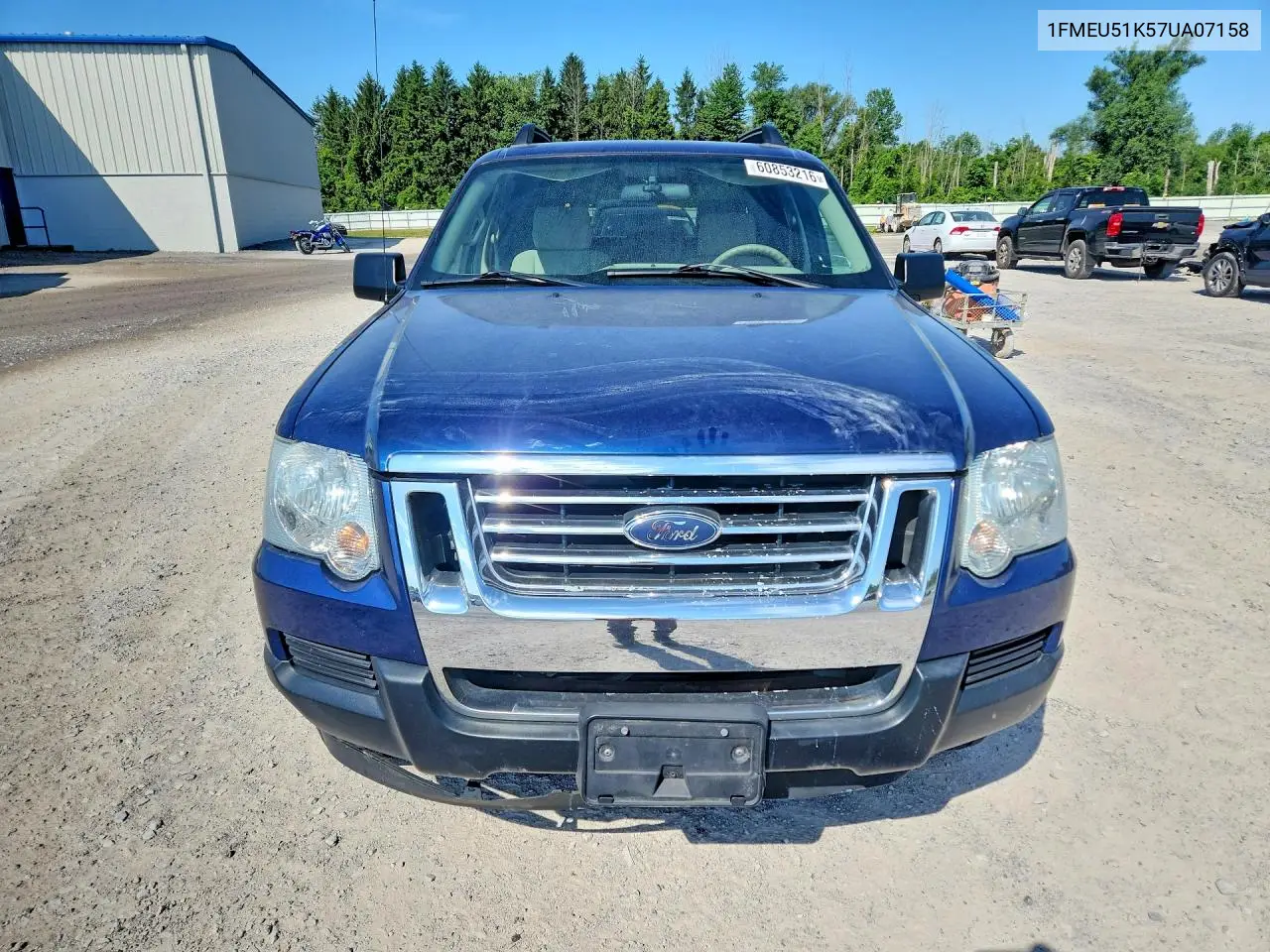 2007 Ford Explorer Sport Trac Xlt VIN: 1FMEU51K57UA07158 Lot: 60853216