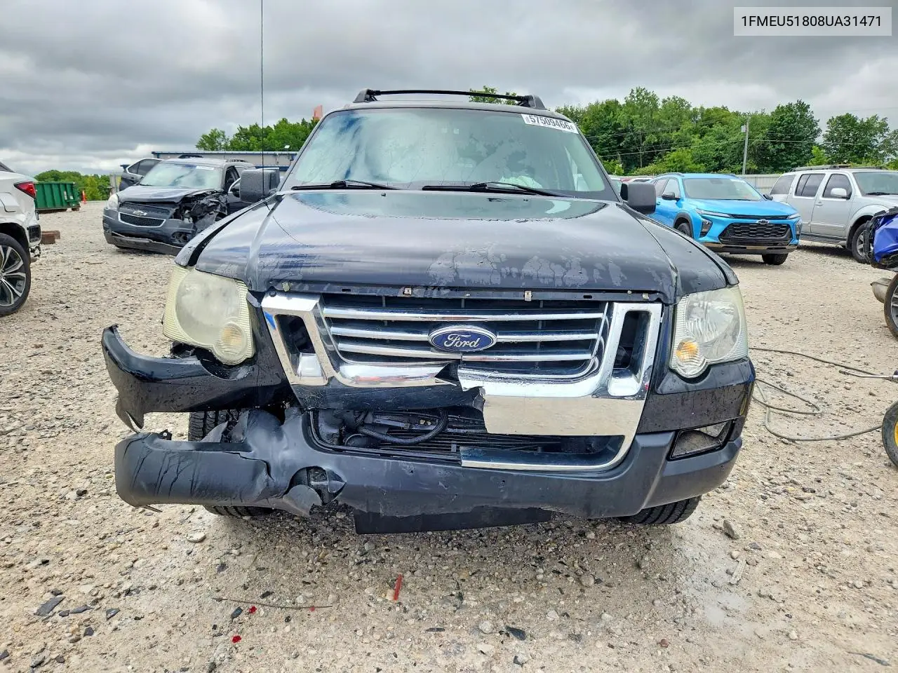 2008 Ford Explorer Sport Trac Xlt VIN: 1FMEU51808UA31471 Lot: 57509466