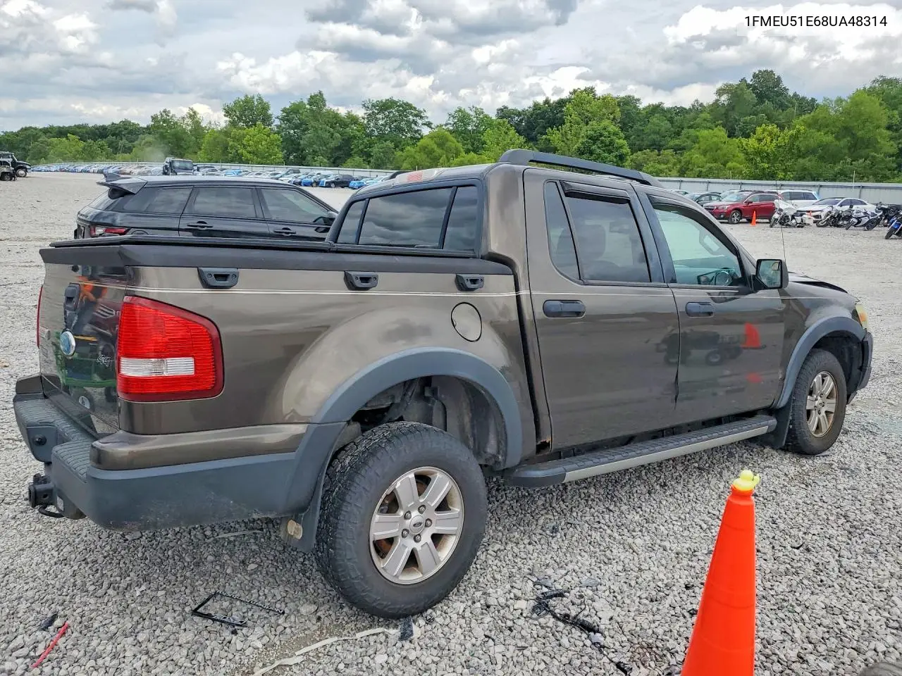2008 Ford Explorer Sport Trac Xlt VIN: 1FMEU51E68UA48314 Lot: 58038076
