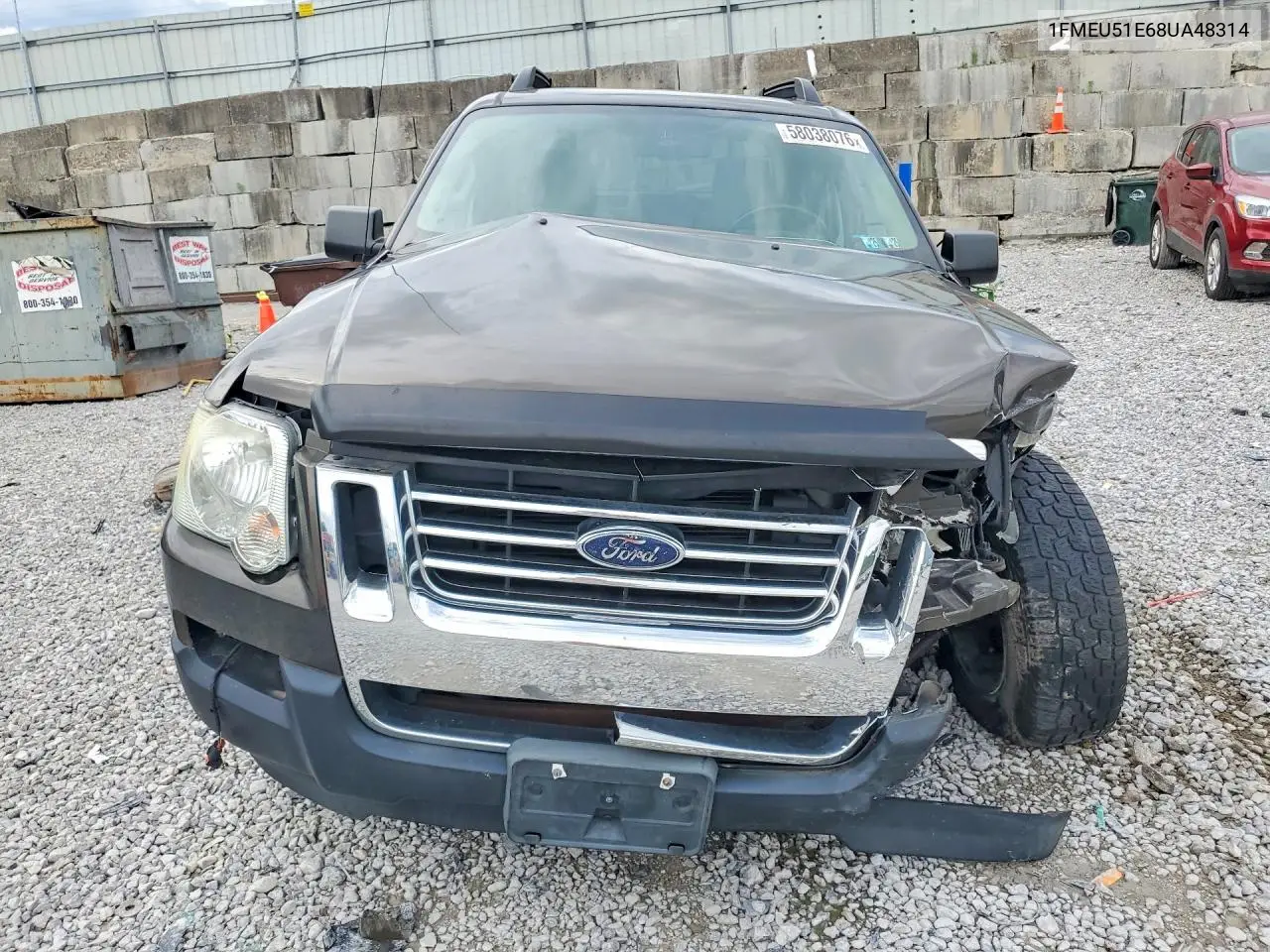 2008 Ford Explorer Sport Trac Xlt VIN: 1FMEU51E68UA48314 Lot: 58038076