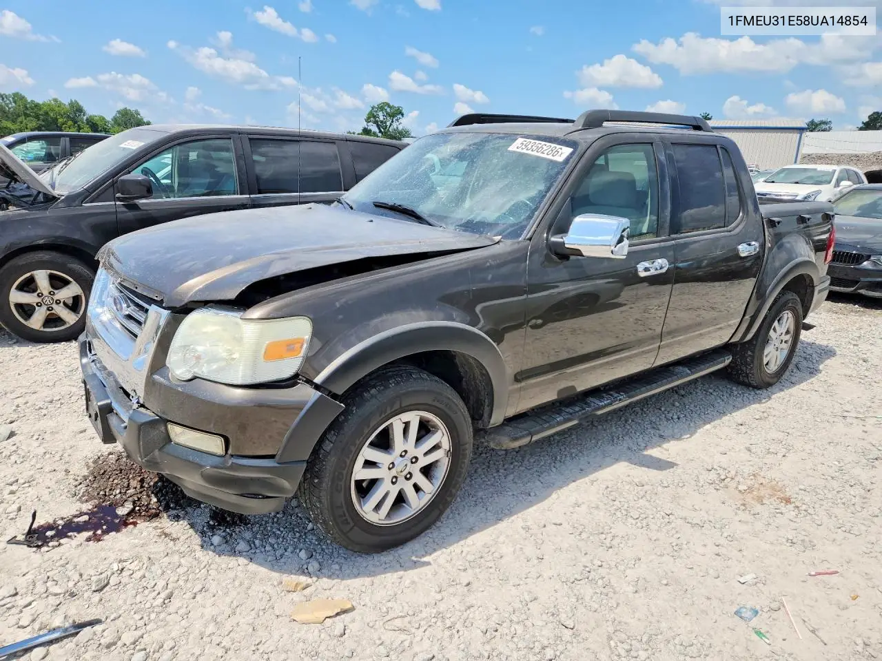 2008 Ford Explorer Sport Trac Xlt VIN: 1FMEU31E58UA14854 Lot: 59356286