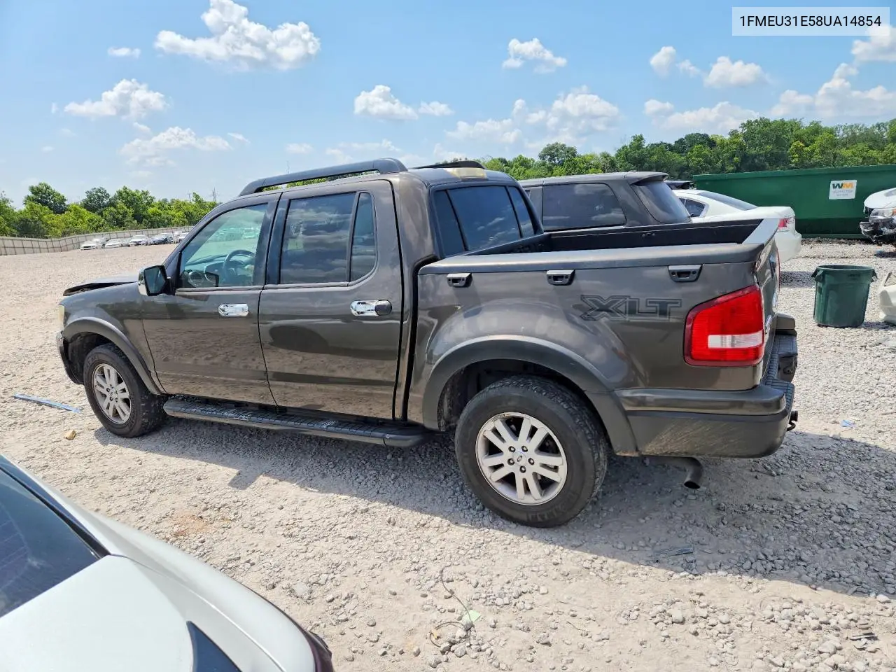 2008 Ford Explorer Sport Trac Xlt VIN: 1FMEU31E58UA14854 Lot: 59356286