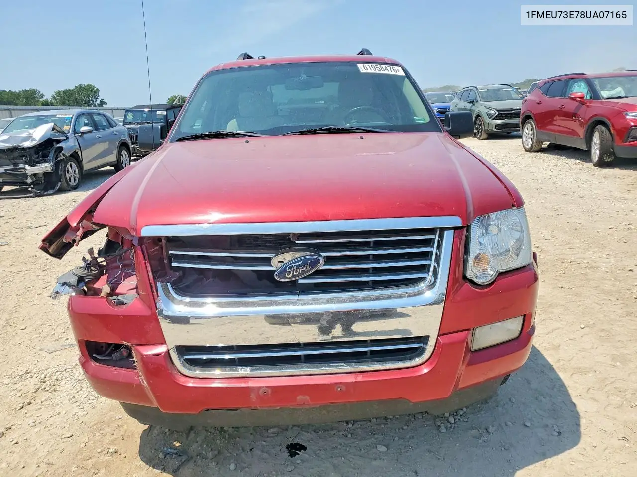 2008 Ford Explorer Xlt VIN: 1FMEU73E78UA07165 Lot: 61958476