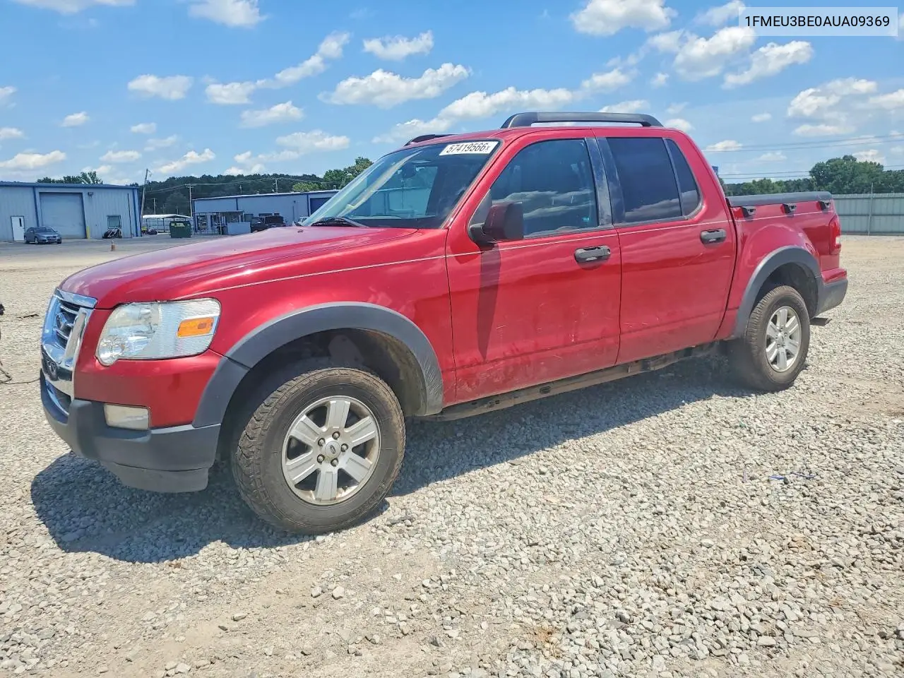 2010 Ford Explorer Sport Trac Xlt VIN: 1FMEU3BE0AUA09369 Lot: 57419566