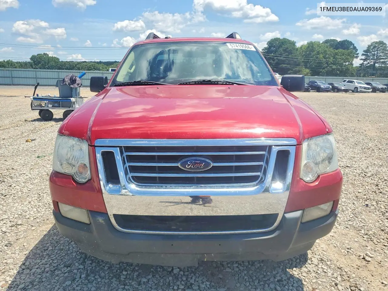 2010 Ford Explorer Sport Trac Xlt VIN: 1FMEU3BE0AUA09369 Lot: 57419566