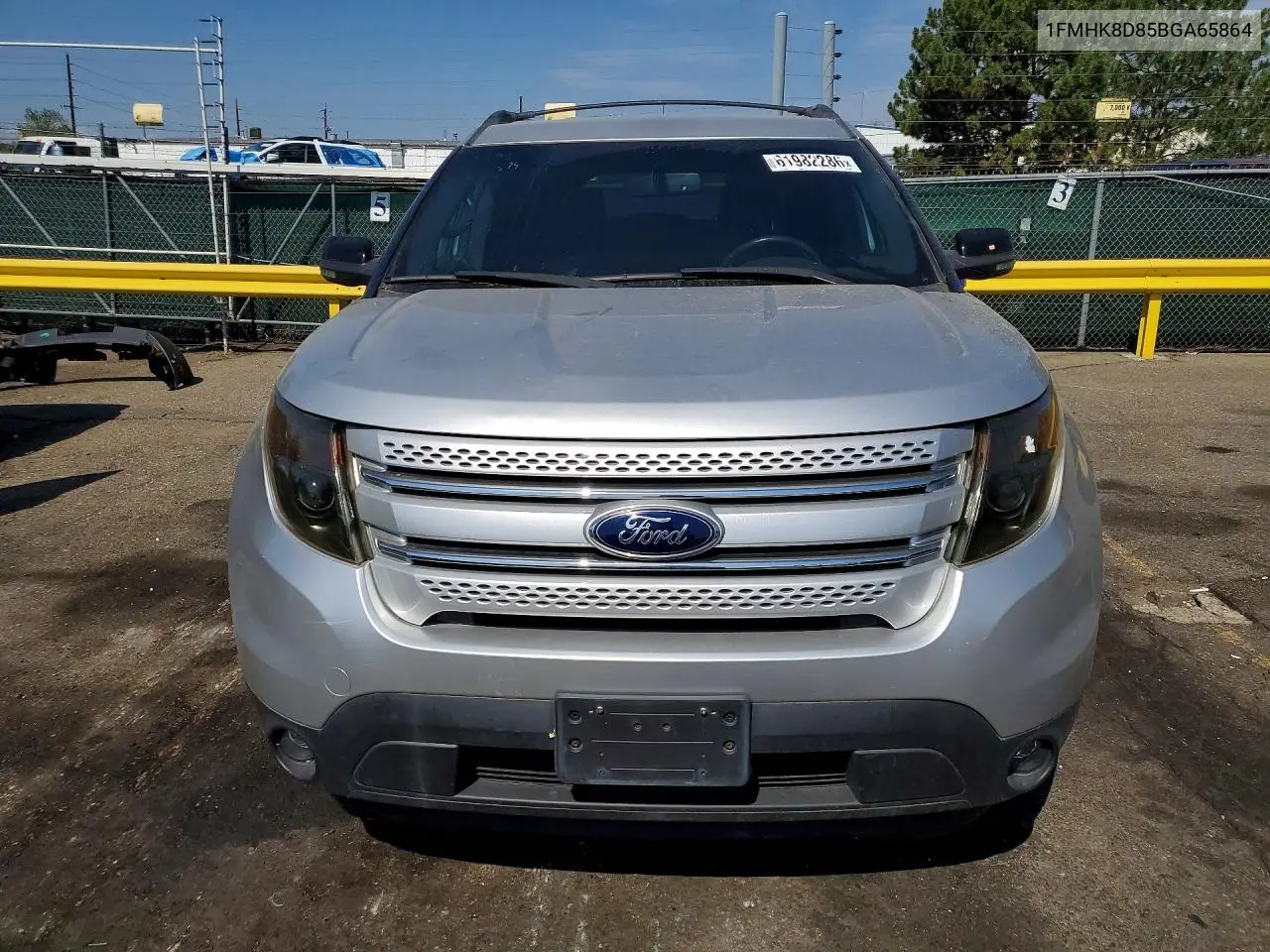 2011 Ford Explorer Xlt VIN: 1FMHK8D85BGA65864 Lot: 61982286