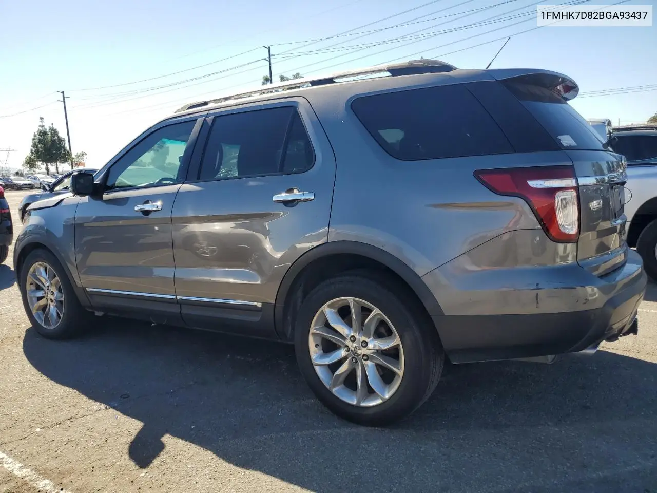 1FMHK7D82BGA93437 2011 Ford Explorer Xlt