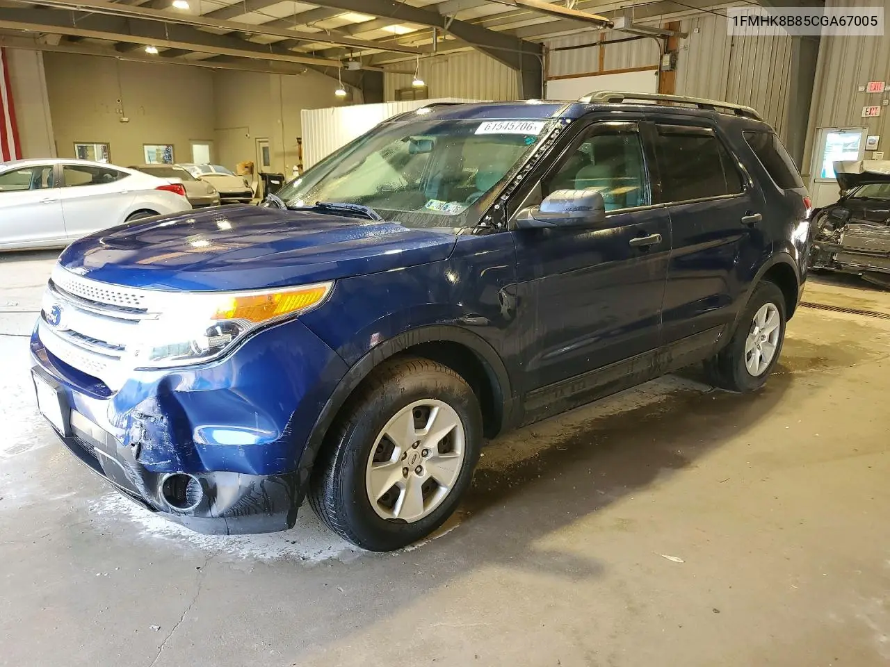 2012 Ford Explorer VIN: 1FMHK8B85CGA67005 Lot: 61545706