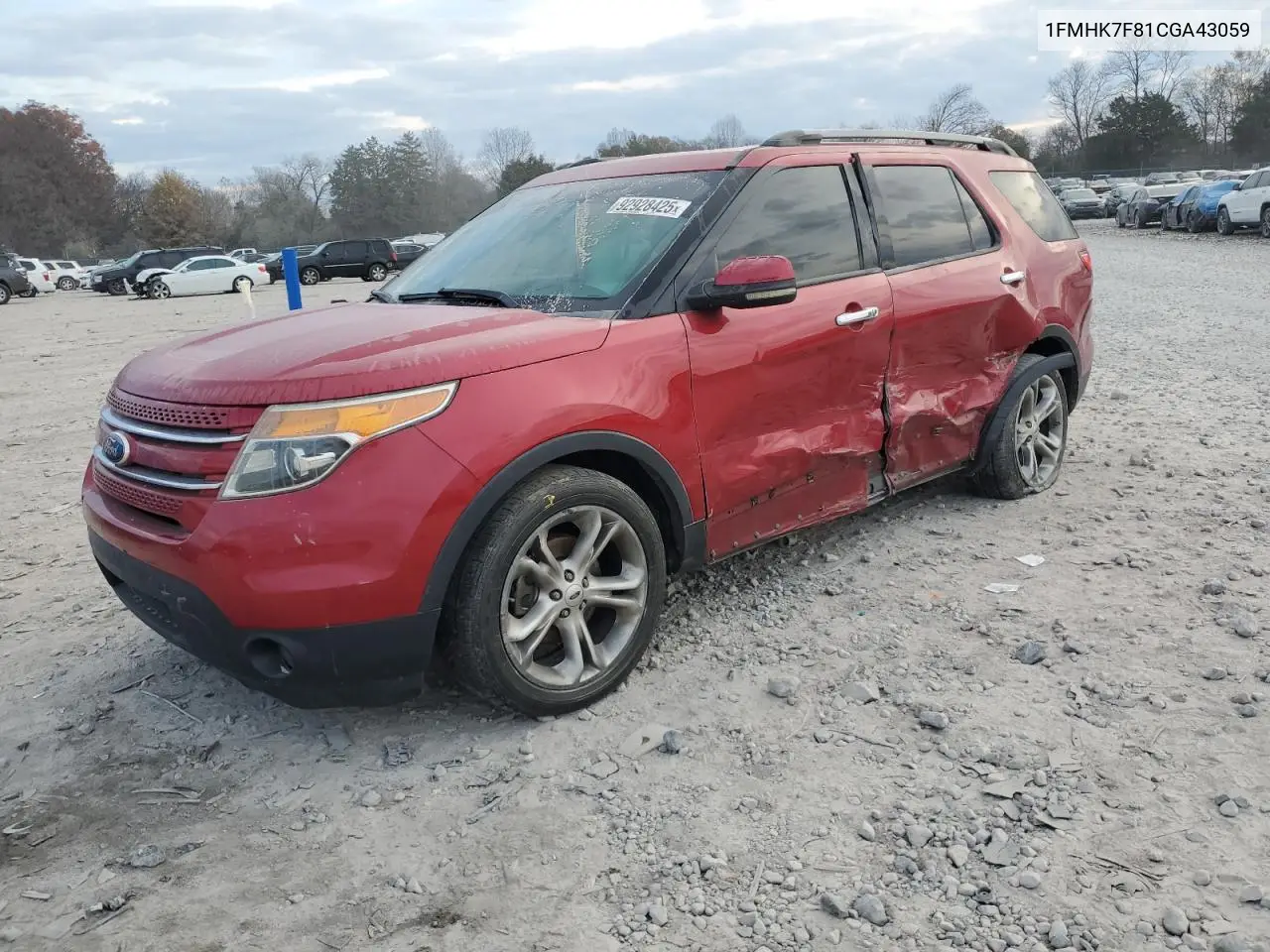 1FMHK7F81CGA43059 2012 Ford Explorer Limited