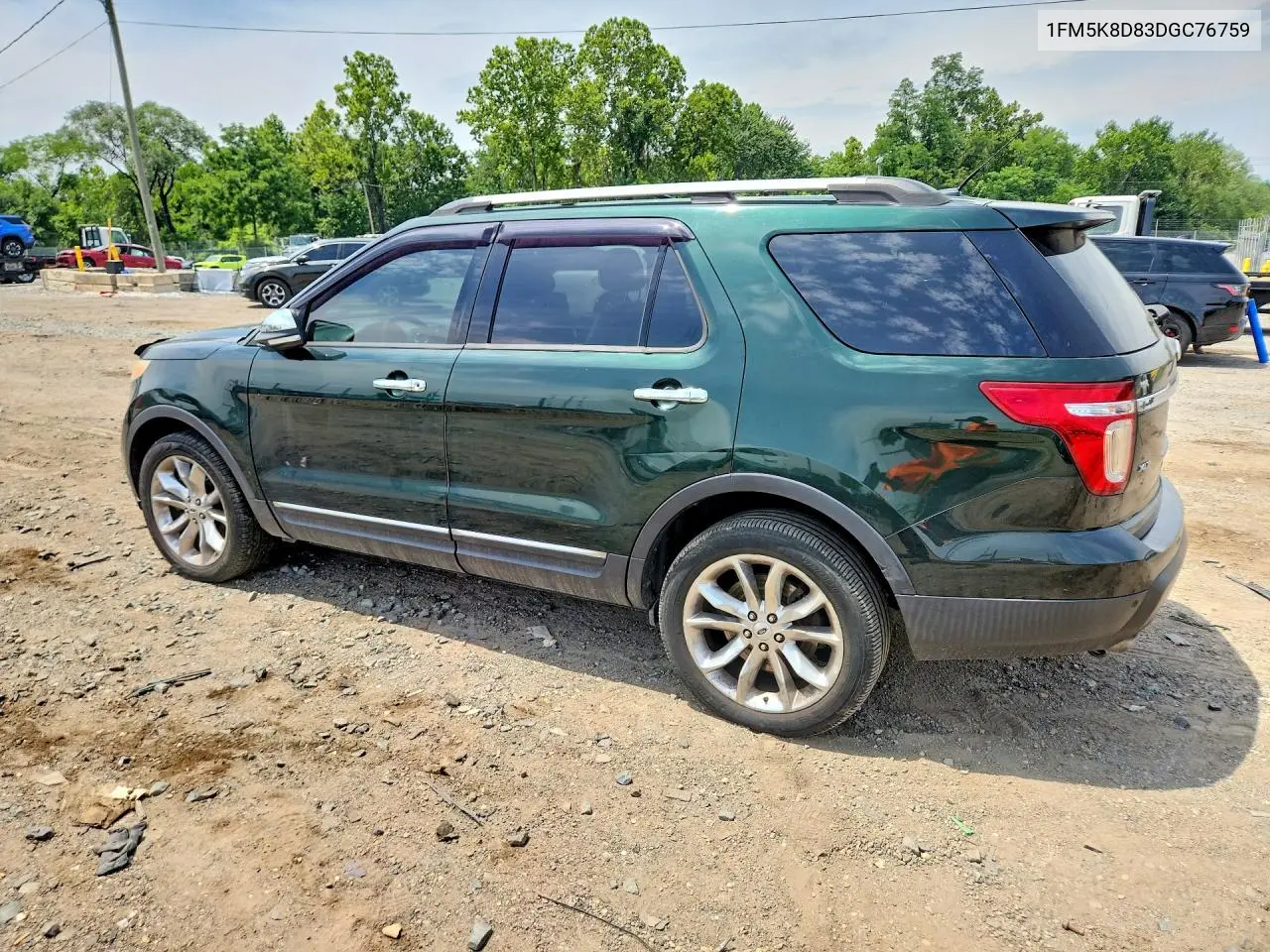 2013 Ford Explorer Xlt VIN: 1FM5K8D83DGC76759 Lot: 59244026