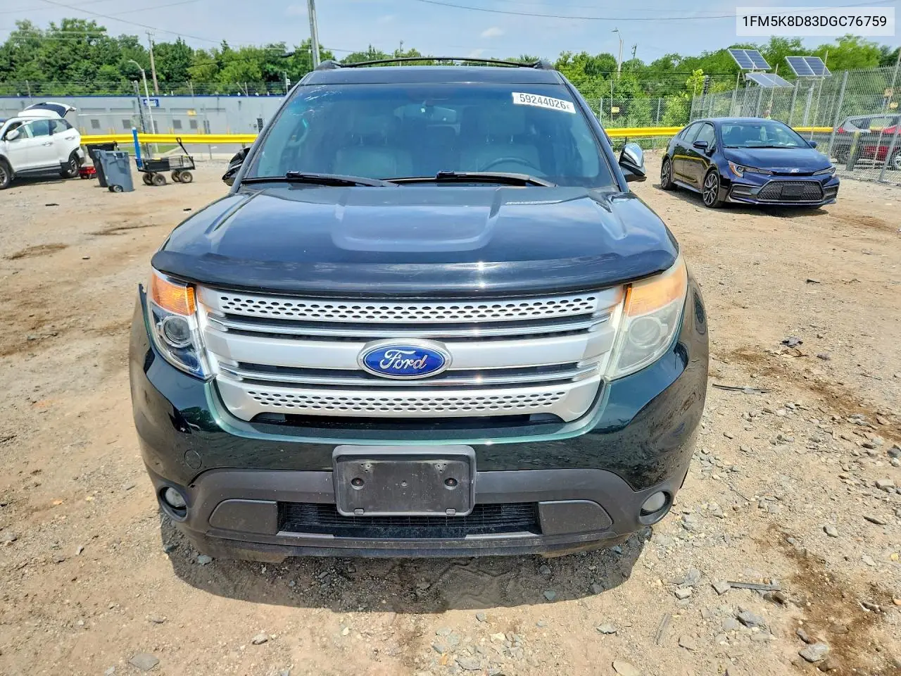 2013 Ford Explorer Xlt VIN: 1FM5K8D83DGC76759 Lot: 59244026
