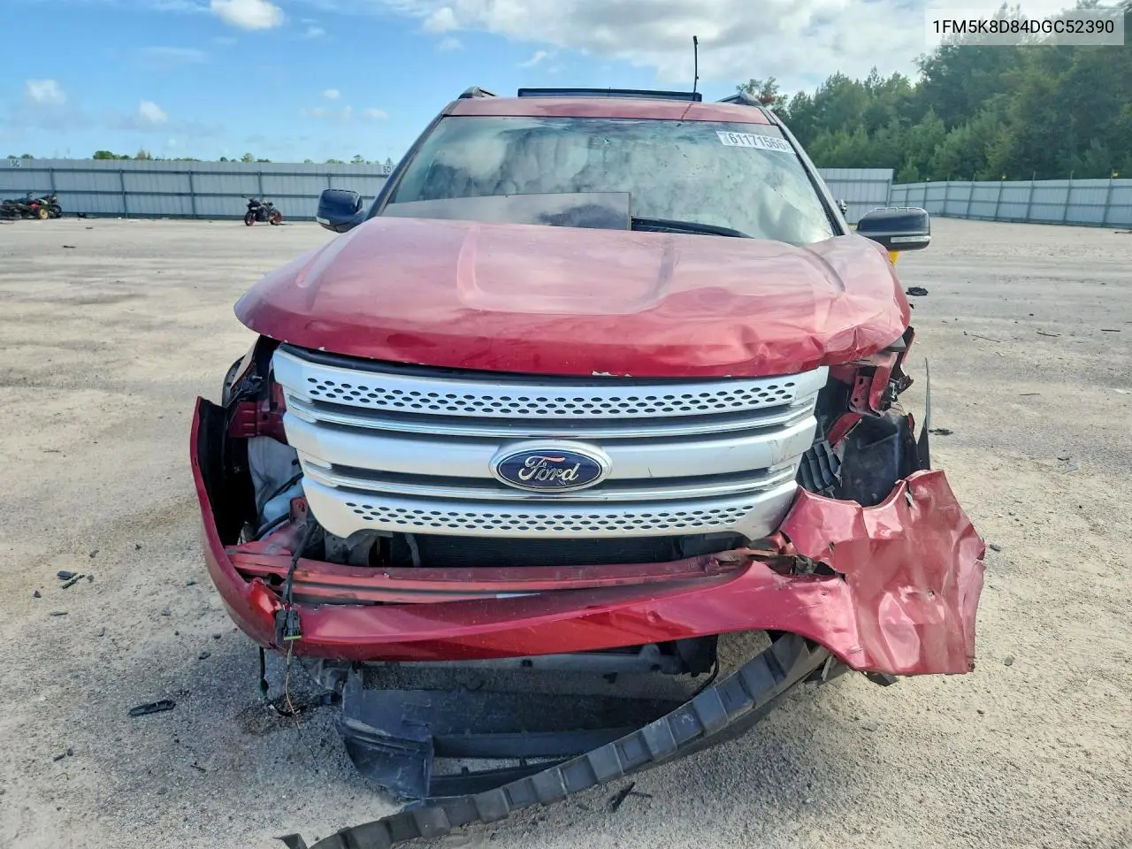 2013 Ford Explorer Xlt VIN: 1FM5K8D84DGC52390 Lot: 61171566