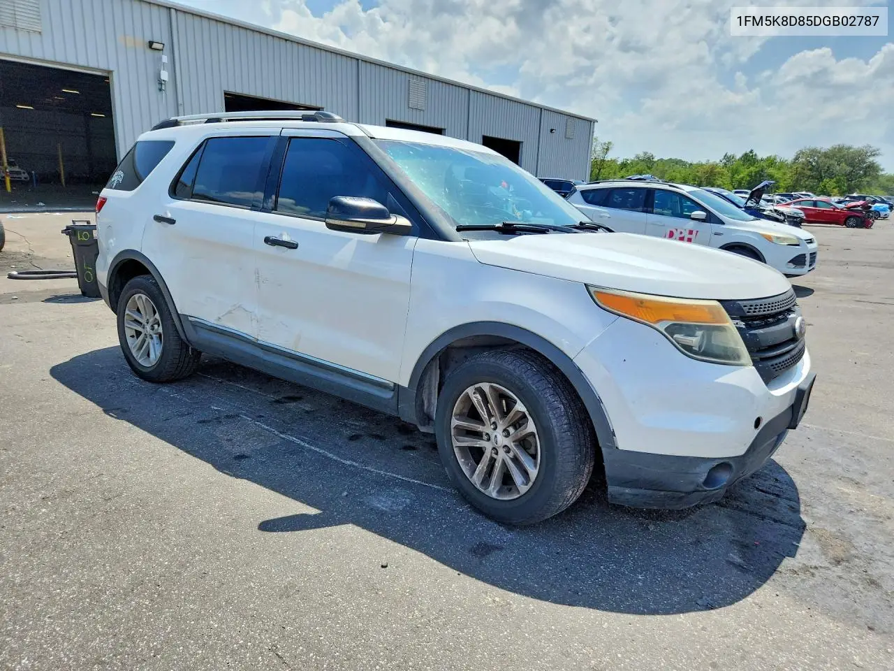 2013 Ford Explorer Xlt VIN: 1FM5K8D85DGB02787 Lot: 61367786