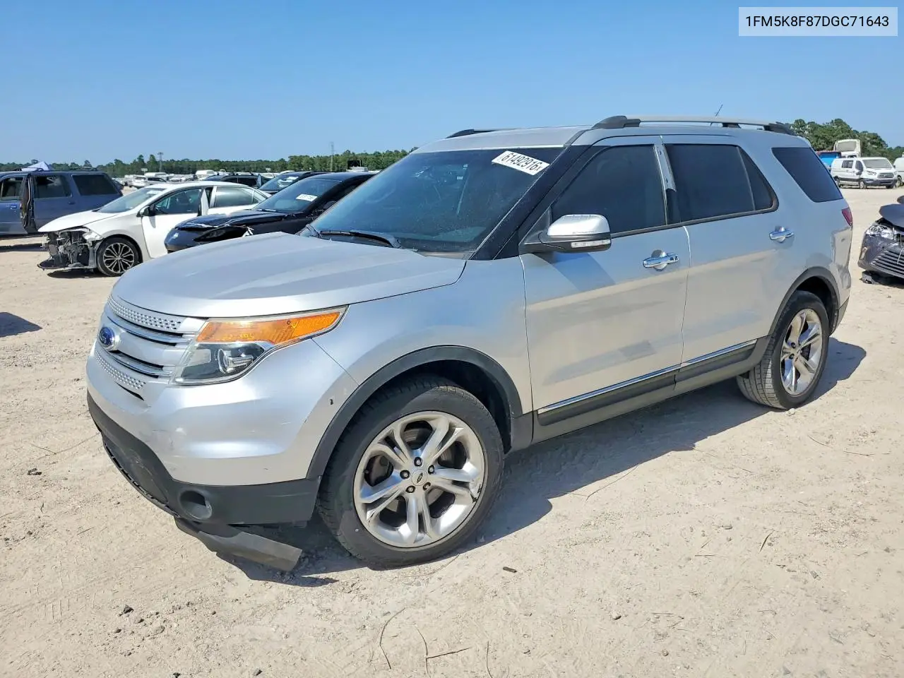 2013 Ford Explorer Limited VIN: 1FM5K8F87DGC71643 Lot: 61492916