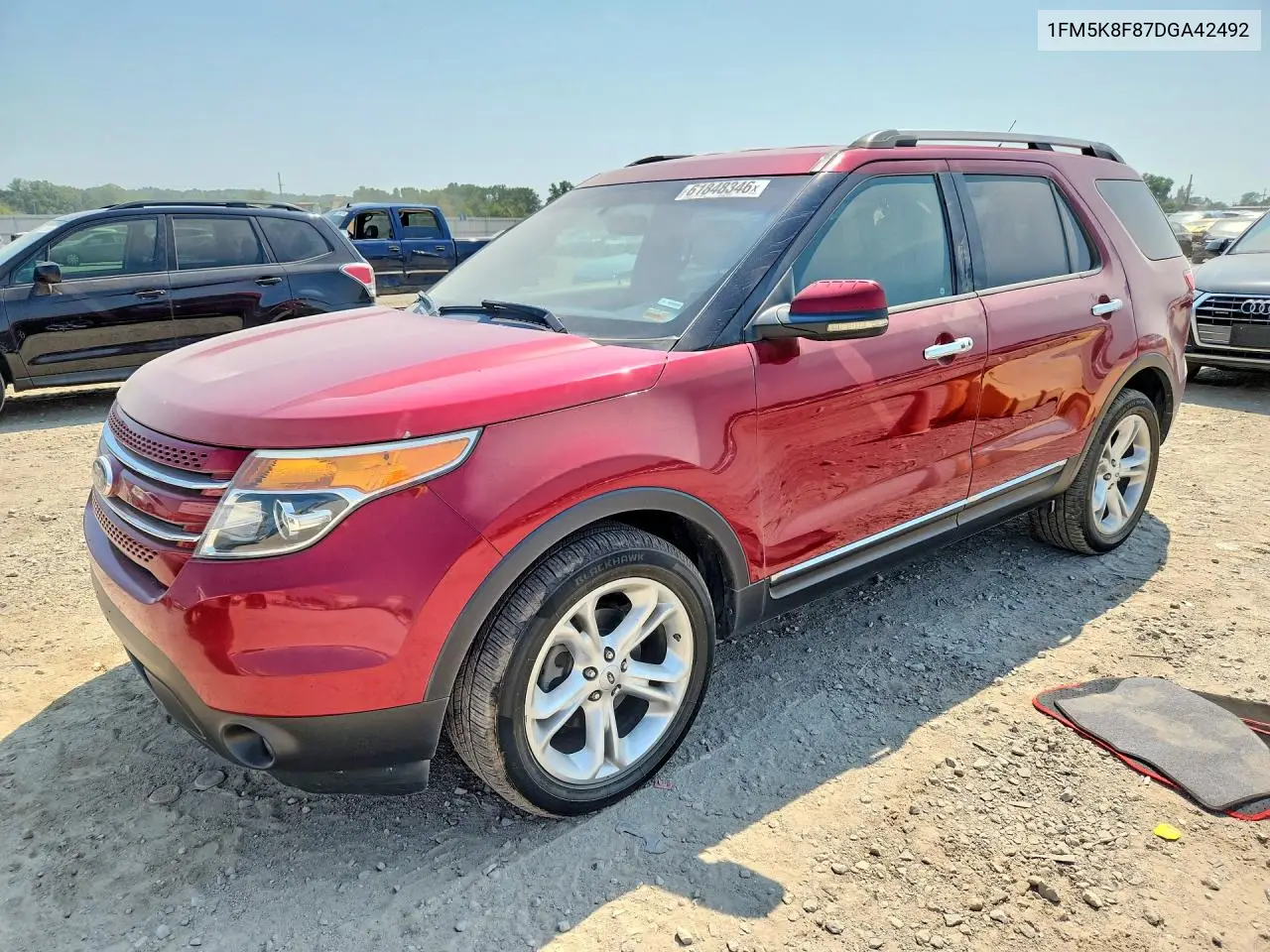 2013 Ford Explorer Limited VIN: 1FM5K8F87DGA42492 Lot: 61848346