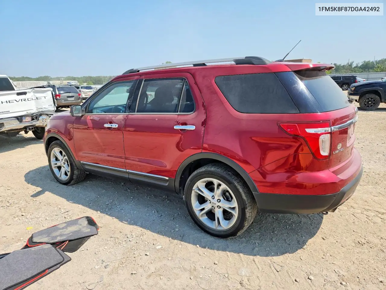 2013 Ford Explorer Limited VIN: 1FM5K8F87DGA42492 Lot: 61848346