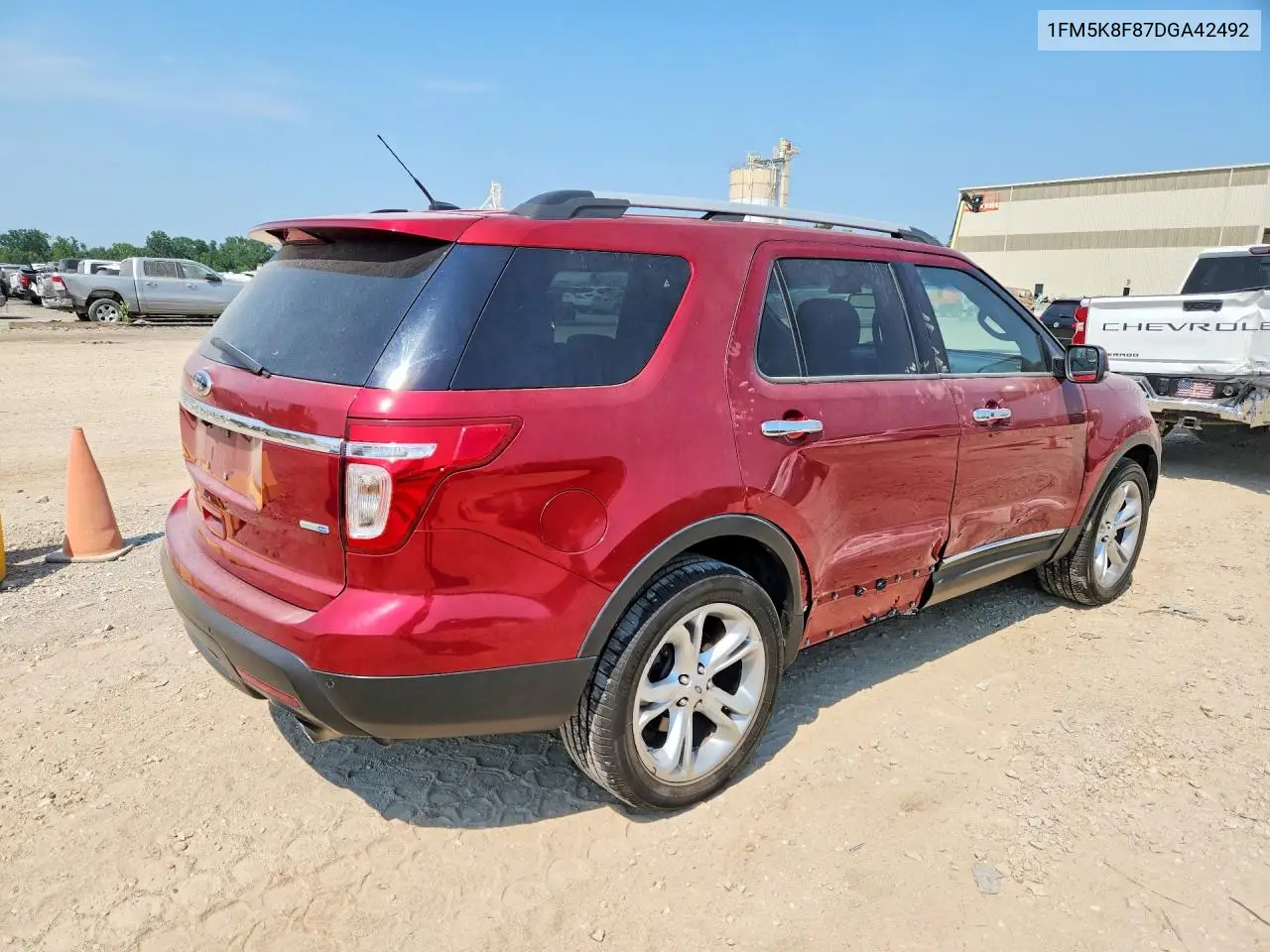 2013 Ford Explorer Limited VIN: 1FM5K8F87DGA42492 Lot: 61848346