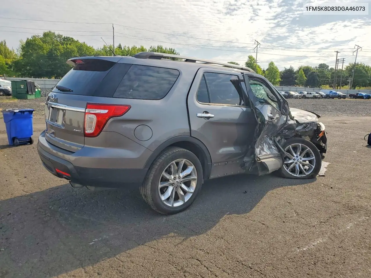 2013 Ford Explorer Xlt VIN: 1FM5K8D83DGA46073 Lot: 61971606