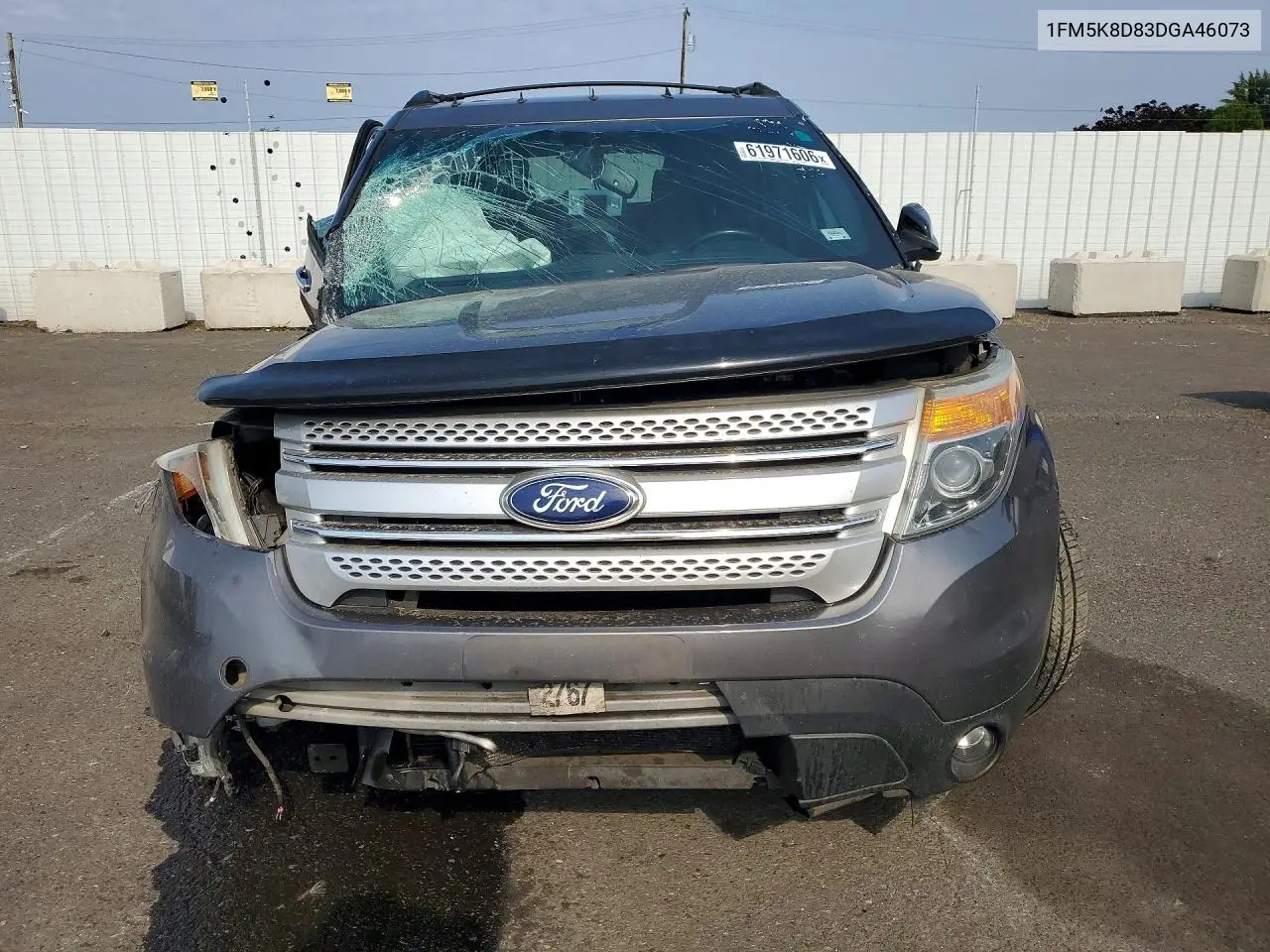 2013 Ford Explorer Xlt VIN: 1FM5K8D83DGA46073 Lot: 61971606