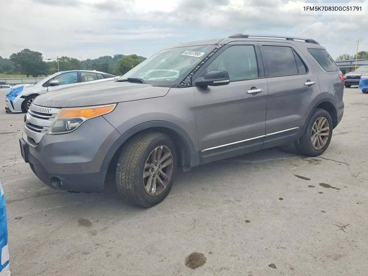 2013 Ford Explorer Xlt VIN: 1FM5K7D83DGC51791 Lot: 62037066