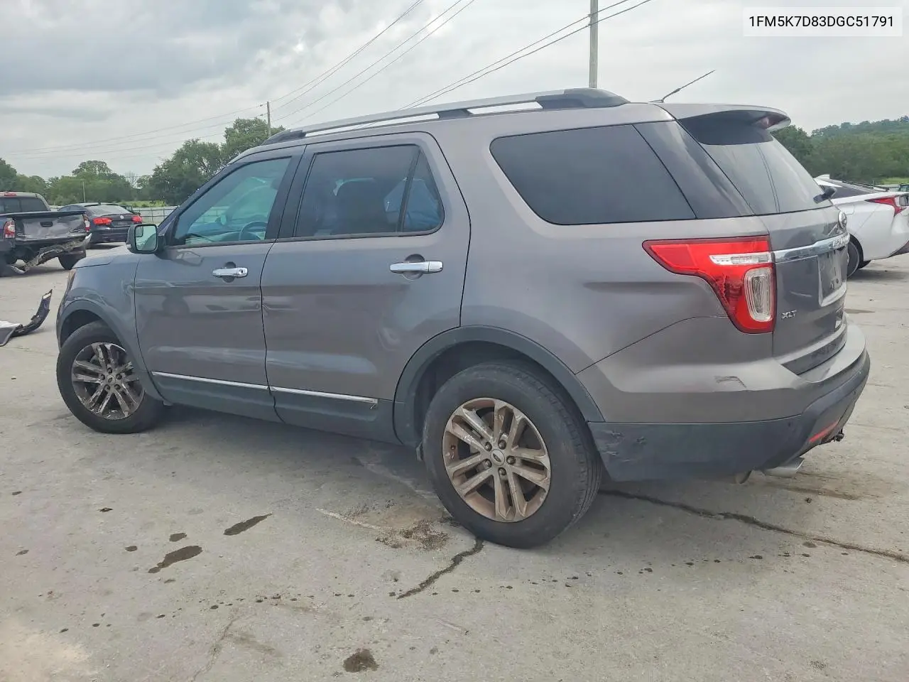 2013 Ford Explorer Xlt VIN: 1FM5K7D83DGC51791 Lot: 62037066