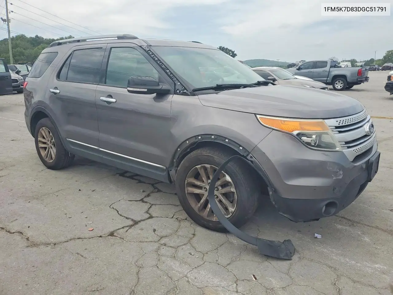 2013 Ford Explorer Xlt VIN: 1FM5K7D83DGC51791 Lot: 62037066